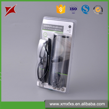 Transparent Lidded Plastic Adhesive Blister Display Packaging Glasses Box