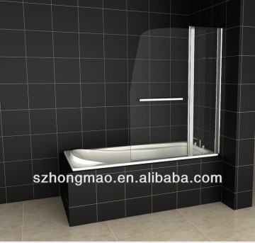 Bathtub frameless glass shower screen,bathtub shower screen