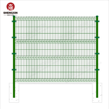 Ral 6005 Green PVC -покрытый проволочный забор сетки