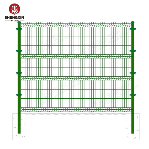 RAL 6005 Grüne PVC beschichtetes Drahtgitterzaun