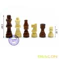 مجموعة شطرنج خشبية قابلة للطي مقاس 10 بوصات من البالغين للأطفال والبالغين ، ولوحة شطرنج قابلة للطي - تخزين لقطع الشطرنج
