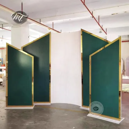 2024 Luxury Forest Green Wall Panel Backdrop for Wedding Decoration