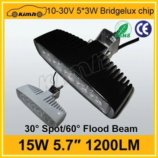 china supplier 10-30v 5.7" 15w led recharge work light, led work light