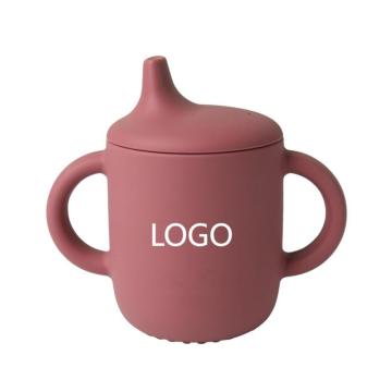 Food Grade Baby Silicone Learning Cup for Complementary Feeding
