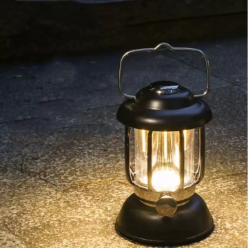 MOREDESIGN Waterproof Camping Lantern: Portable, Long Endurance Tent Lighting with Retro Design