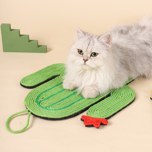 안정적인 무거운 카펫베이스 아보카도 고양이 긁는 패드