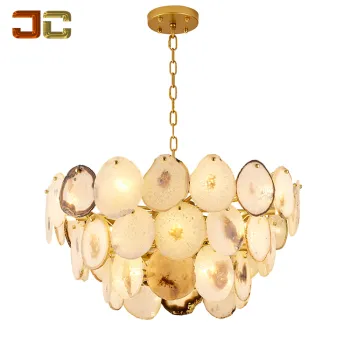 Nordic Agate Stone Lamp - Pure Luxury Chandelier for Villas