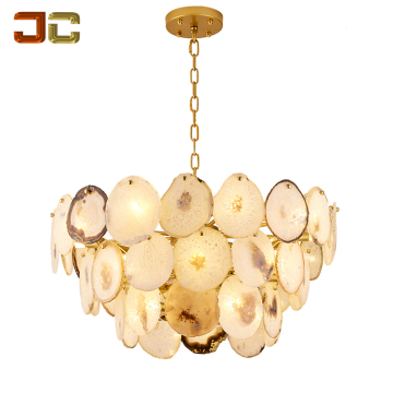 Nordic Agate Stone Lamp - Pure Luxury Chandelier for Villas