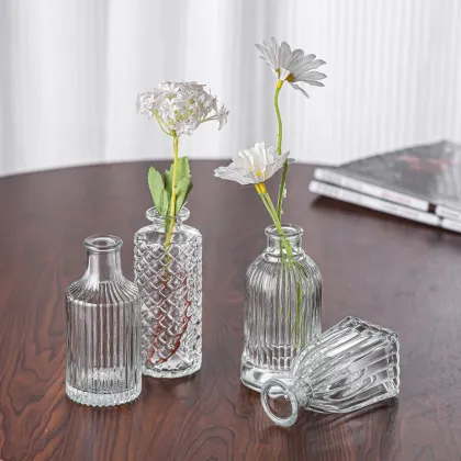 Luxury Glass Table Vases - 10pcs Set Wedding Art Deco Glass & Crystal Vases