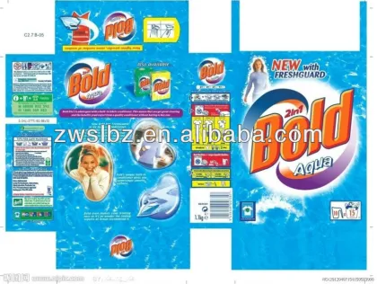 Plastic PET+HDPE White Washing Detergent Powder Bag