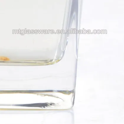 square shaped glass highball