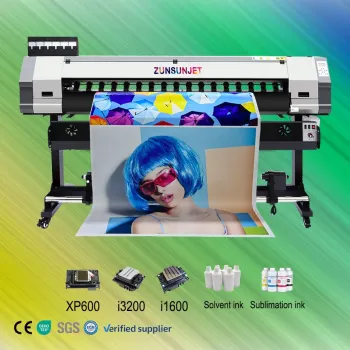 5Ft 1.6M Large Format Vinyl Dual Head Sublimation & UV Roll to Roll Printer for Vinyl Sticker Production