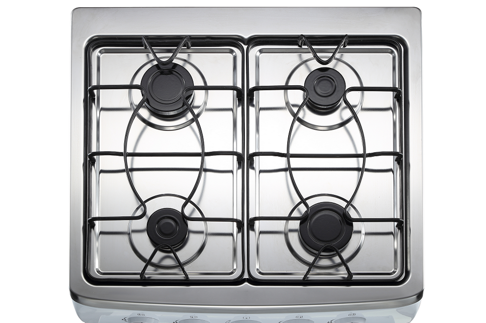 Four Burners Gas Oven White color