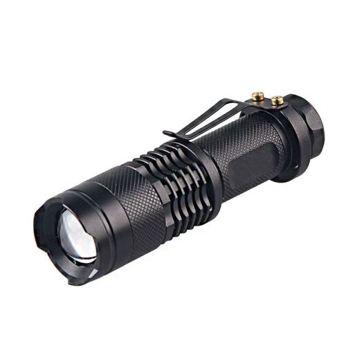 Waterproof Zoomable Tactical Mini Led Flashlight