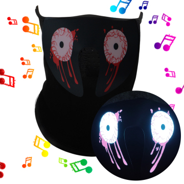 Hot Selling Green Neon LED Party Mask for Halloween