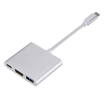 4K USB 3.0 PD 3-in-1 Hub: USB-C &amp; USB 3.0 Adapter