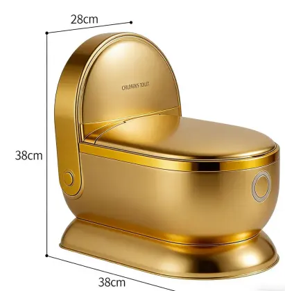 Realistic Potty Toilet – Luxury Gold