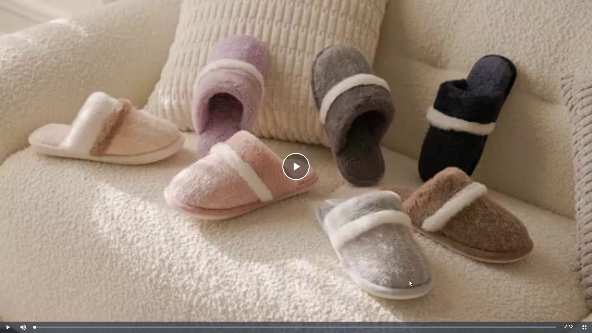 Women's Fuzzy Memory Foam