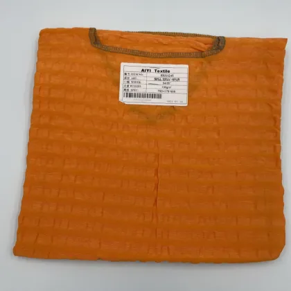 Bubble Crease Linen Viscose Rayon Mixed Fabric