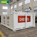 Double walled self bunded 5000L oil diesel tank