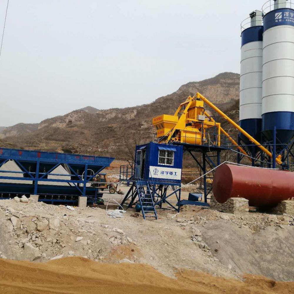 Rmc 50 cubic meter concrete batching plant JS1000