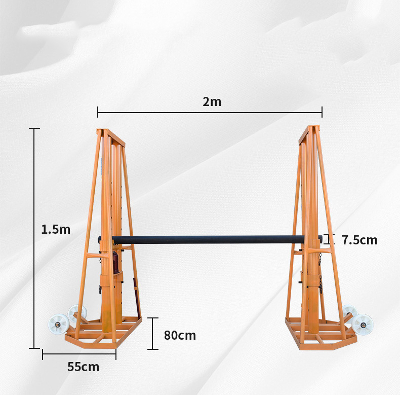10T Hydraulic Cable Drum Jack (3)