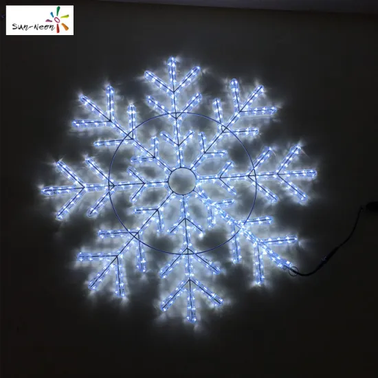 China christmas light snowflake outdoor white snowflake ornaments for sale
