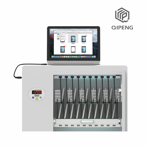 30 Port Tablets Charging Cart with Micro Cables