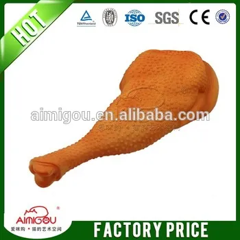 2014 new chicken squeaky rubber dog toy