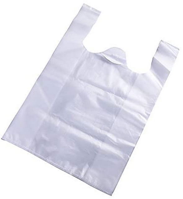 Cheap Clear Plastic Recycled Supermarket Packaging Bag Handle Shopping Grocery Bag