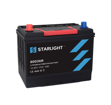 12V 80D26R LiFePO4-autobatterij (standaardtype)