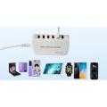 Compact 6-port wall charger