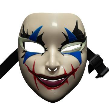 Máscara de cosplay de terror de rosto inteiro de palhaço de anime