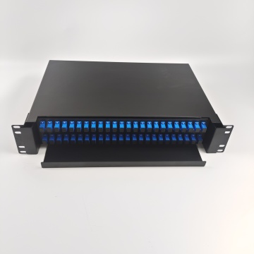 Meilleur prix pour la boîte à bornes à fibre optique de montage coulissant 19 pouces avec panneau de plaquette de 48 ports