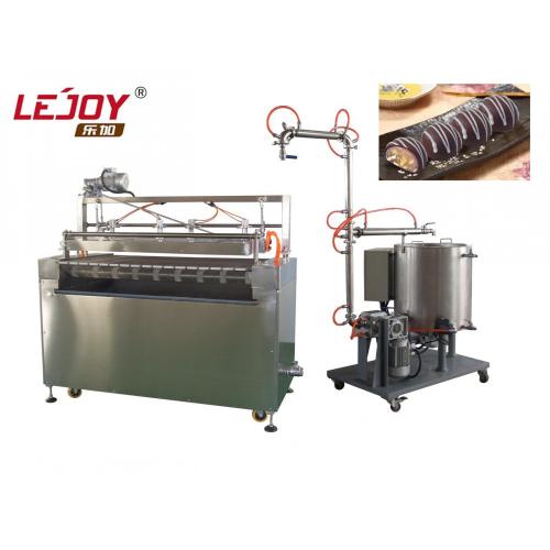 Zig Zag Chocolate Line Making On Biscuit Machinery