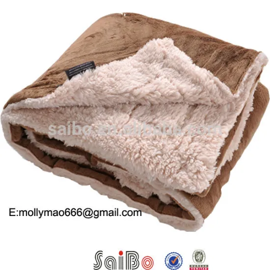 camel color micro throw blanket