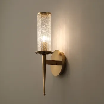 Metal Outdoor Wall Lamp with Crystal Accents: A Stylish Wall Mounted Chandelier for Décor