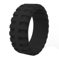 Silicone Rings Tire Tread Design Rubber Wedding Bands