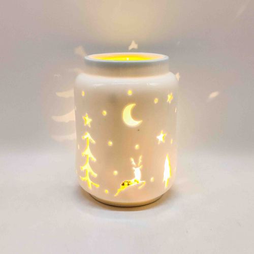 Lanterna LED de cerâmica oca de Natal