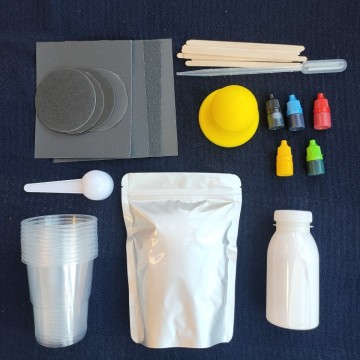 Zestaw początkowego lastrrazo: Jesmonite Coaster DIY Pack