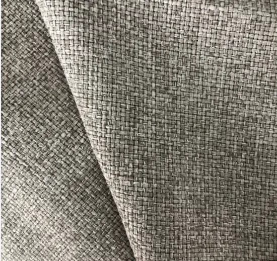 Design Flocked Imitation Linen Fabric for Upholstery Cushion