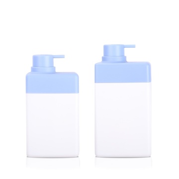 Gel de douche en plastique carré vide personnalisé et bouteille de pompe à shampooing - 260 ml / 360 ml