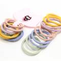 Multicolor Baby Girls Elastics Hair Ties No Metal Elastic Hair Bands Beauty Large No-damage Pastel Elastics Ponytail Holders