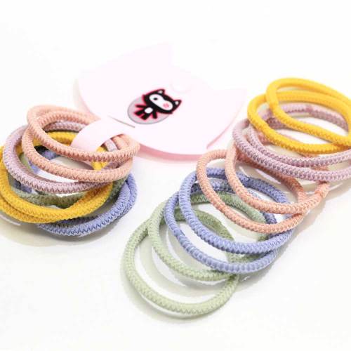 Multicolor Baby Girls Elastics Haargummis No Metal Elastic Haarbänder Beauty Large No-Damage Pastel Elastics Pferdeschwanz Inhaber