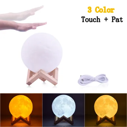Levitating Moon Lamp: 3D Christmas Gift Night Light