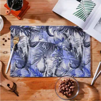 Custom Logo Luxury Floral Placemat: Super Absorbent, Dust-Proof Table-Board Pad for Home and Wedding