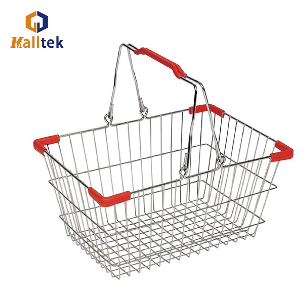 High-quality retail store metal wire shopping basket