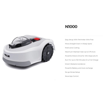 High Performance Robotic Lawn Mover for Large Gardens