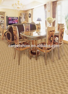 low pile 100% polyester printed wall to wall carpet