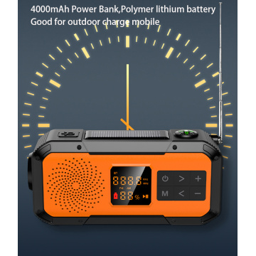 Emergency AM / FM Radio Multi Bluetooth Solar haut-parleur